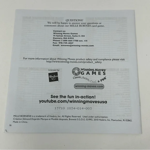 2010 Mille Bornes Card Game Collectors Edition with Car Shaped Tray Complete - Picture 4 of 11